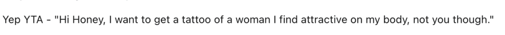 Reddit comment